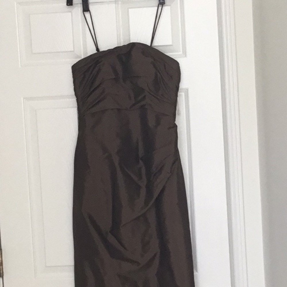 100% Thai Silk Brown Marisa Baratelli Gown